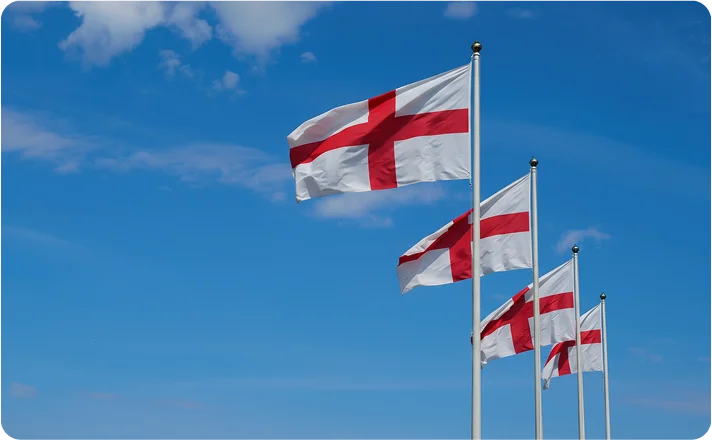 Umzug England Flags